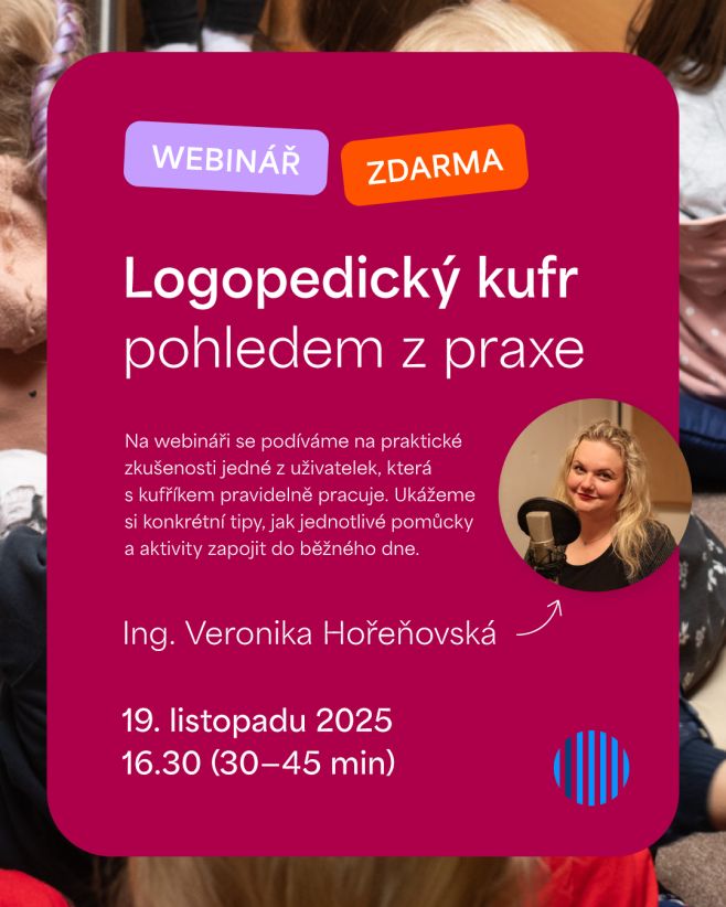 Jak Logopedický kufr využívat v každodenní práci s dětmi? Na webináři se podíváme na praktické zkušenosti jedné z...