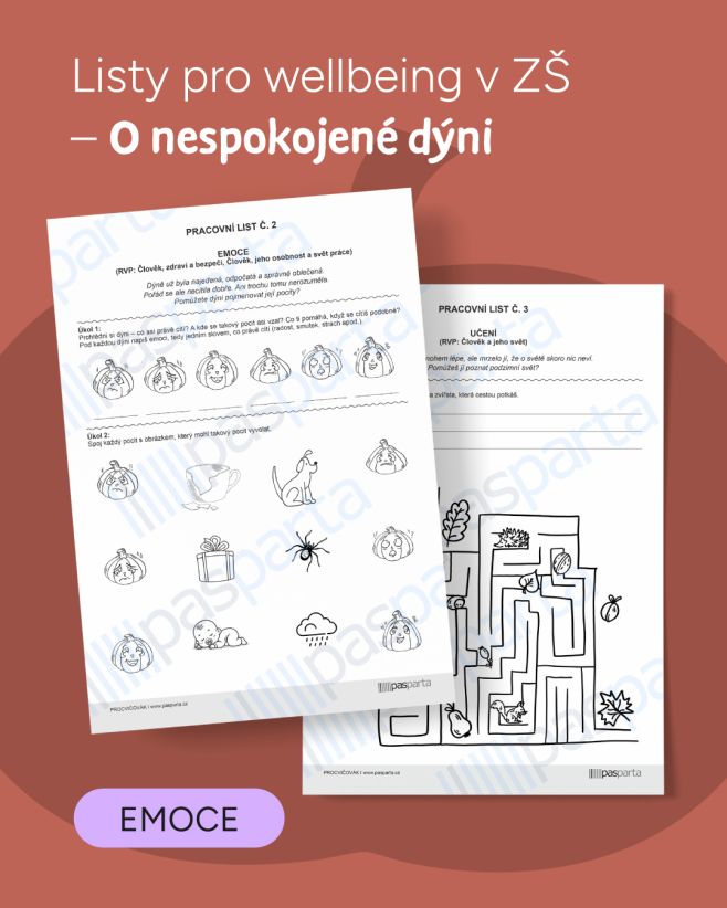 Nová dýňová nadílka na Procvičováku! 🎃 Wellbeing je filozofie, která učí děti dívat se na svoji osobní pohodu komplexně,...