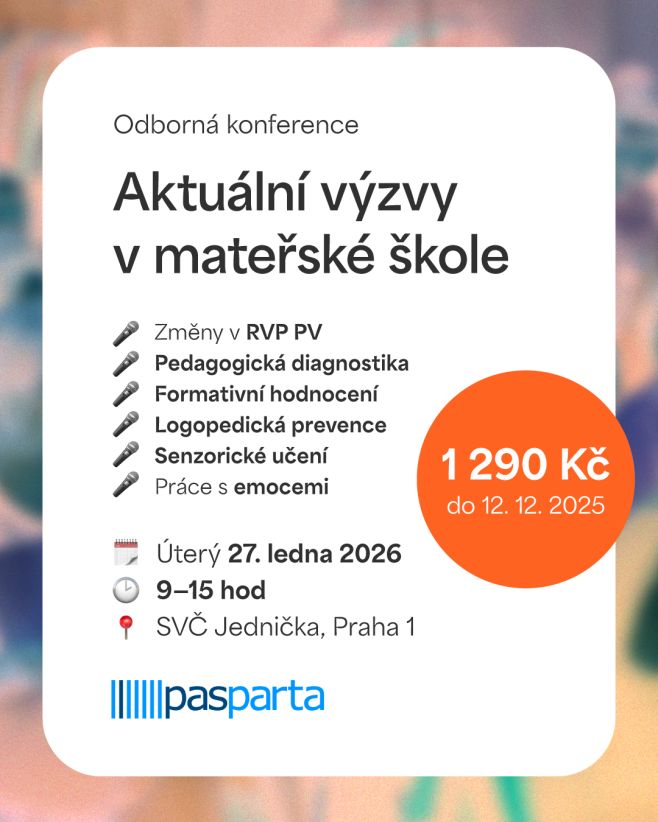 Zajímají vás novinky v RVP PV, jak na pedagogickou diagnostiku v MŠ, jak řešit logopedickou prevenci, formativní hodnocení...